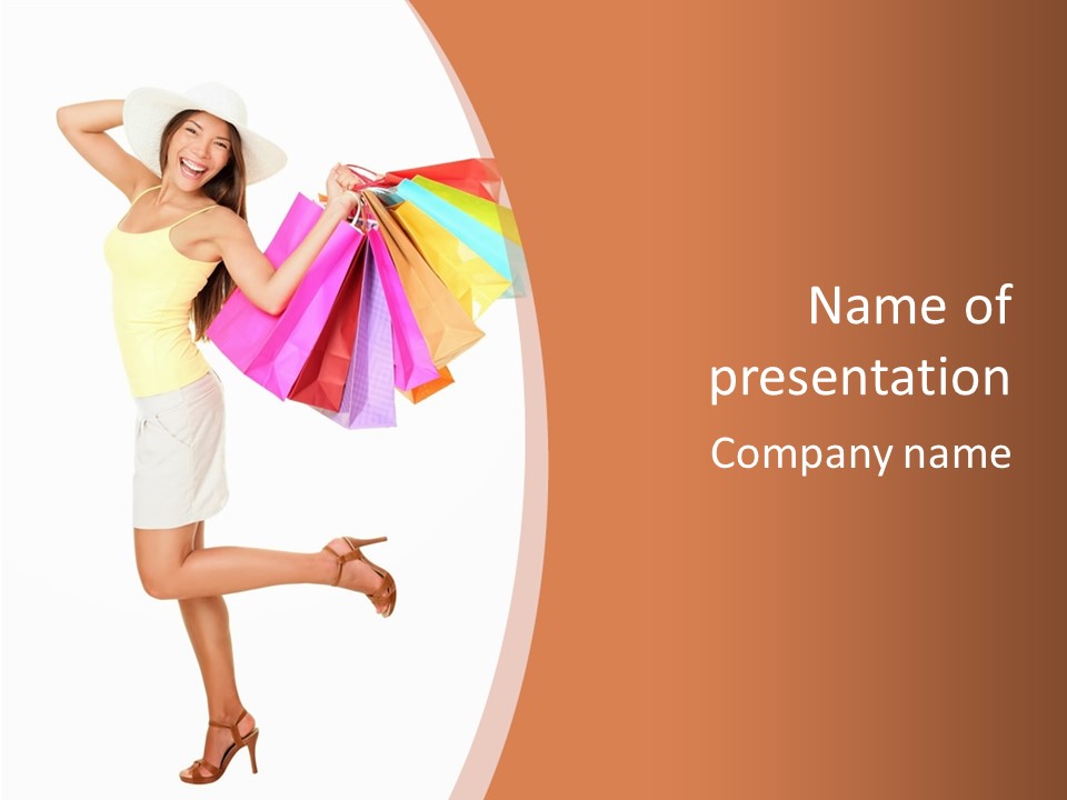 Fashion Happy Person PowerPoint Template
