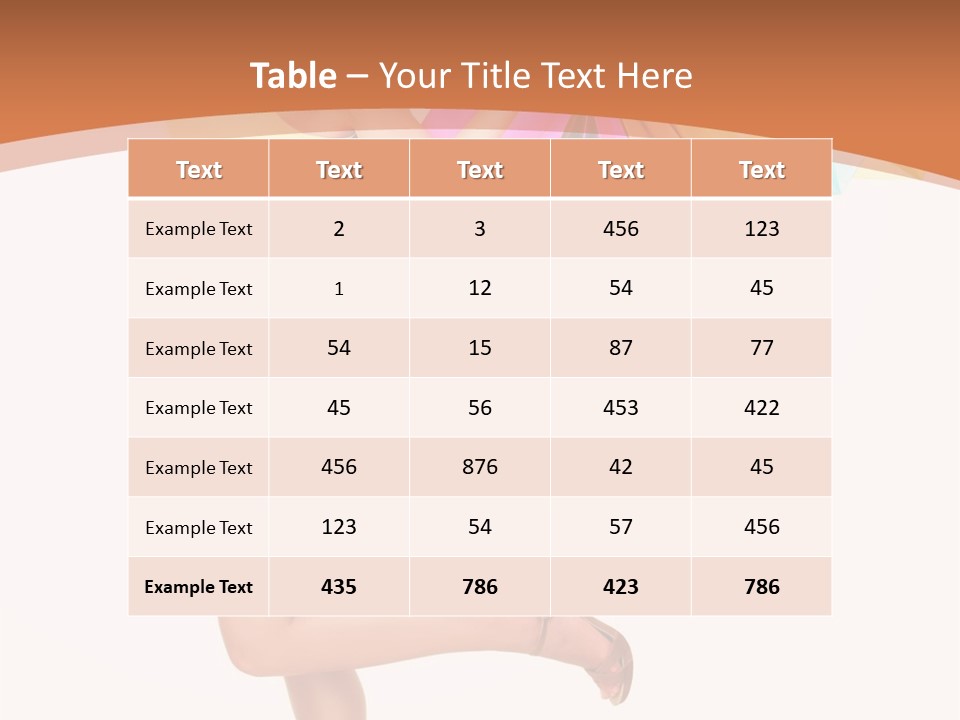 Fashion Happy Person PowerPoint Template