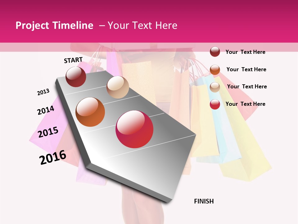 Isolated Ecstatic Expression PowerPoint Template