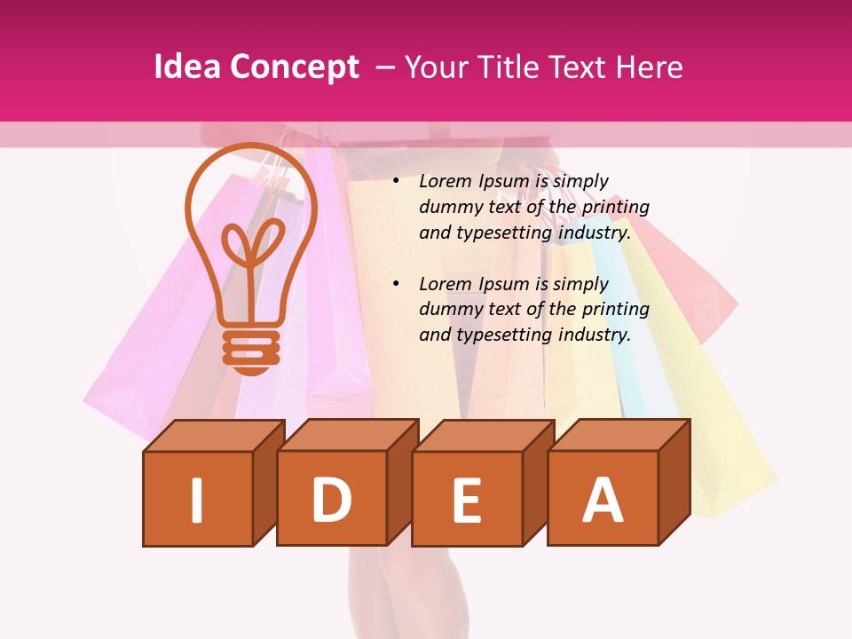 Isolated Ecstatic Expression PowerPoint Template