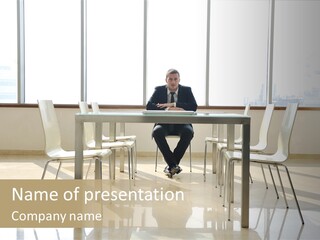 Success Positive Caucasian PowerPoint Template