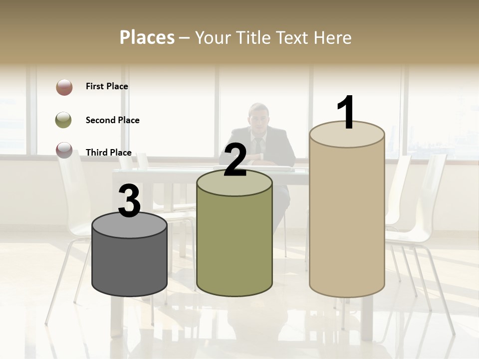 Success Positive Caucasian PowerPoint Template