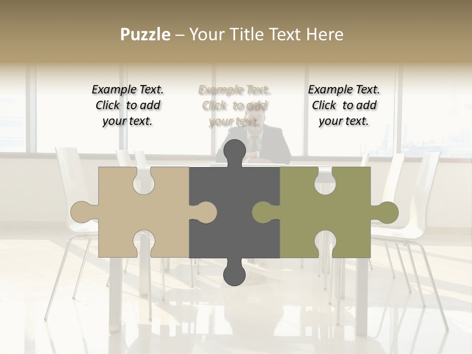 Success Positive Caucasian PowerPoint Template