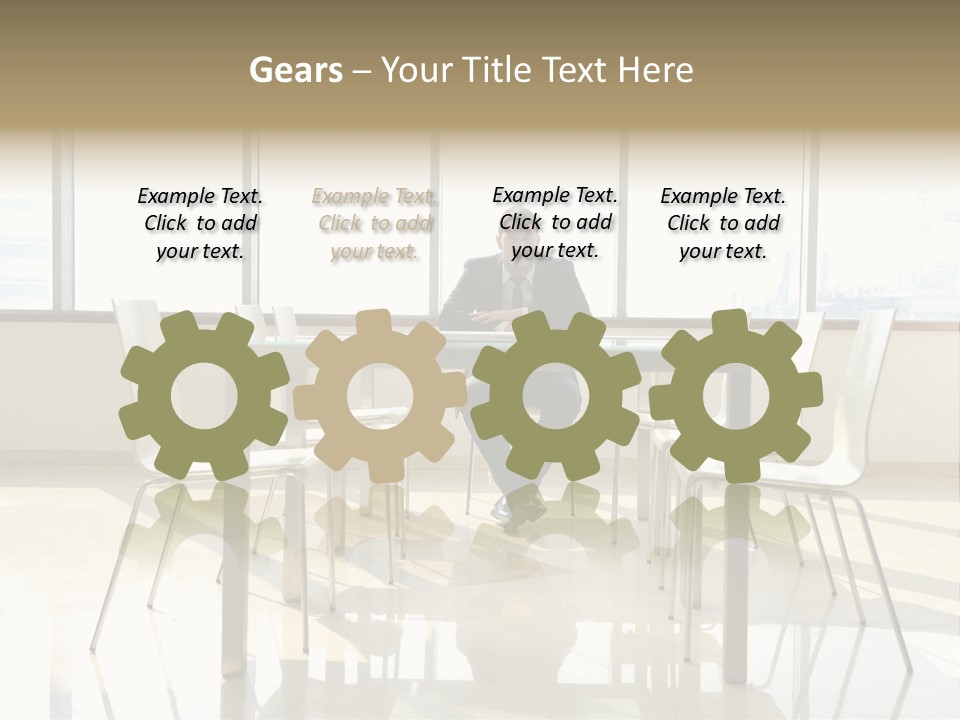 Success Positive Caucasian PowerPoint Template