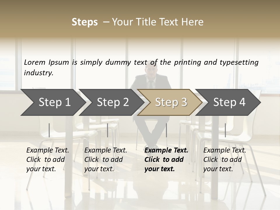 Success Positive Caucasian PowerPoint Template