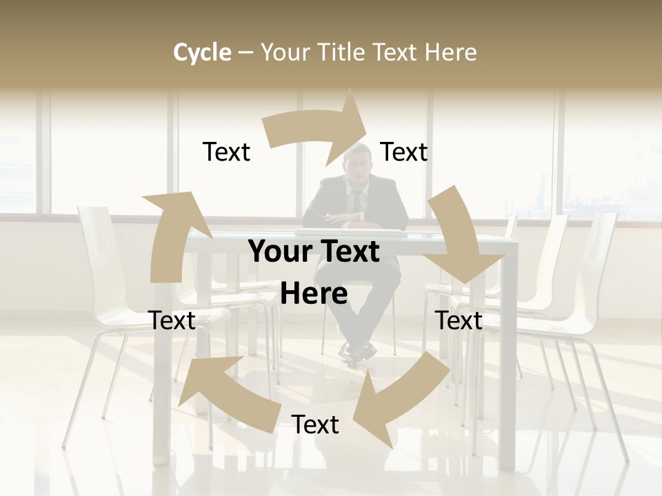 Success Positive Caucasian PowerPoint Template