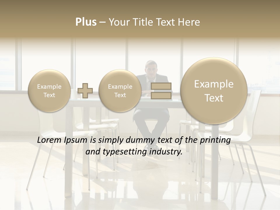 Success Positive Caucasian PowerPoint Template