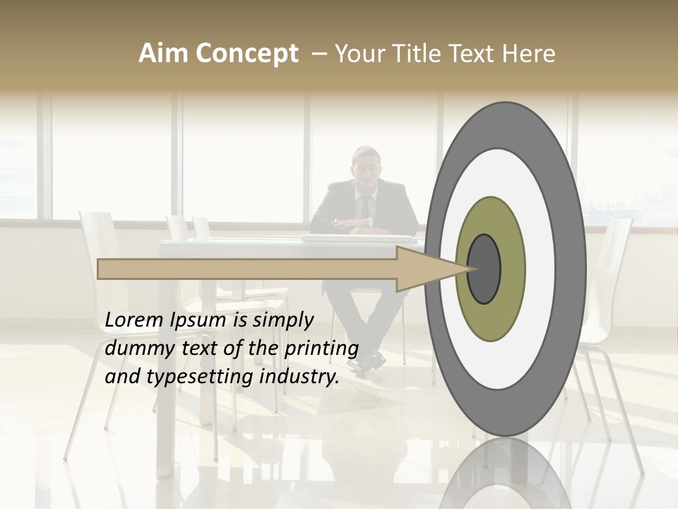 Success Positive Caucasian PowerPoint Template