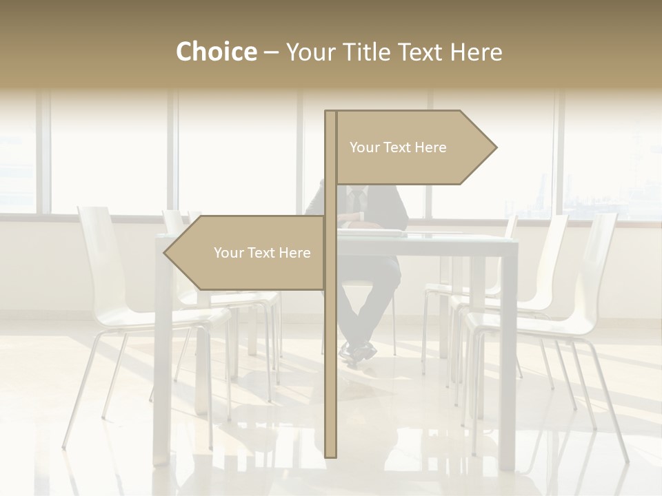 Success Positive Caucasian PowerPoint Template