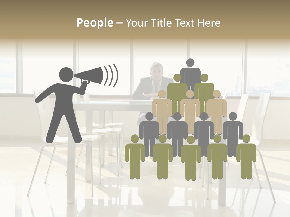 Success Positive Caucasian PowerPoint Template