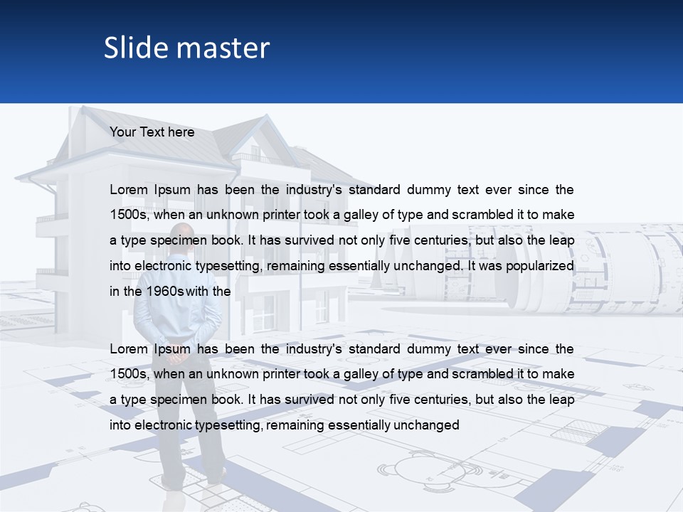 White Man Panel PowerPoint Template