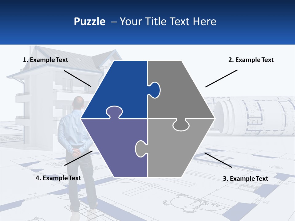 White Man Panel PowerPoint Template