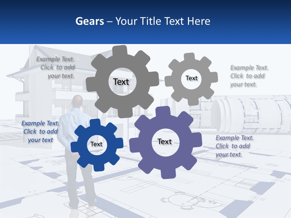 White Man Panel PowerPoint Template