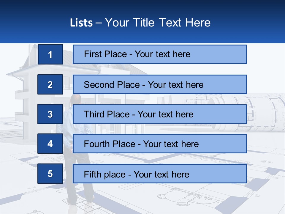 White Man Panel PowerPoint Template