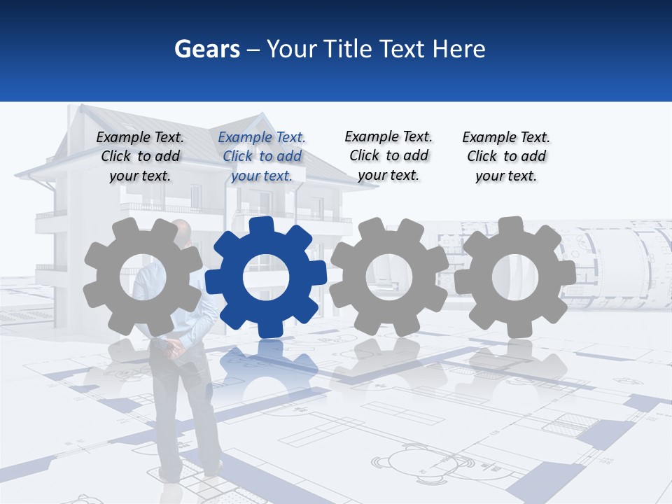 White Man Panel PowerPoint Template