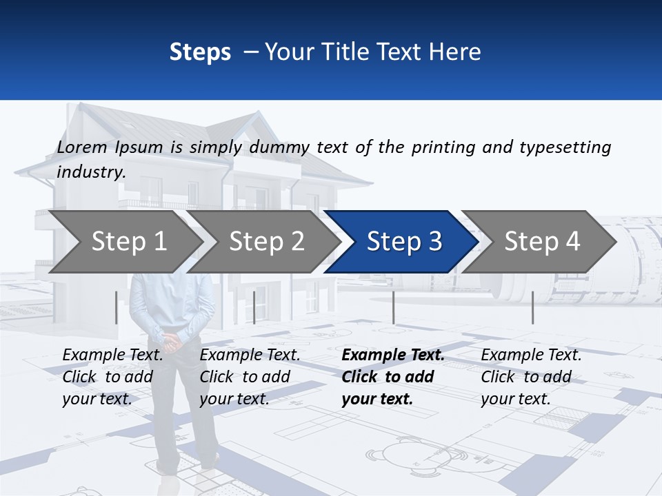 White Man Panel PowerPoint Template