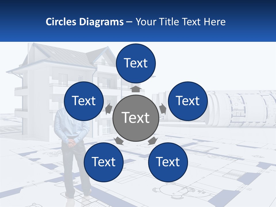 White Man Panel PowerPoint Template