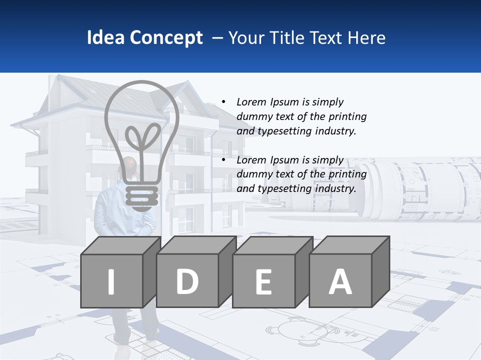 White Man Panel PowerPoint Template