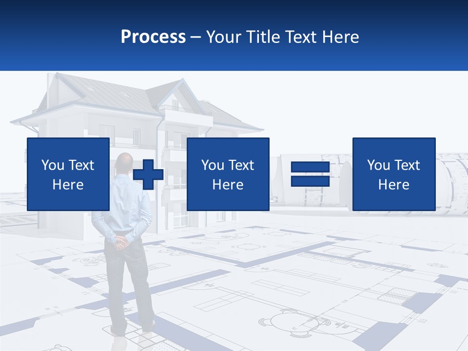 White Man Panel PowerPoint Template