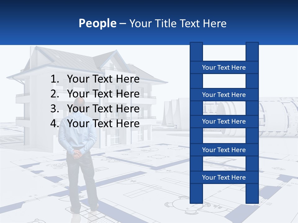 White Man Panel PowerPoint Template