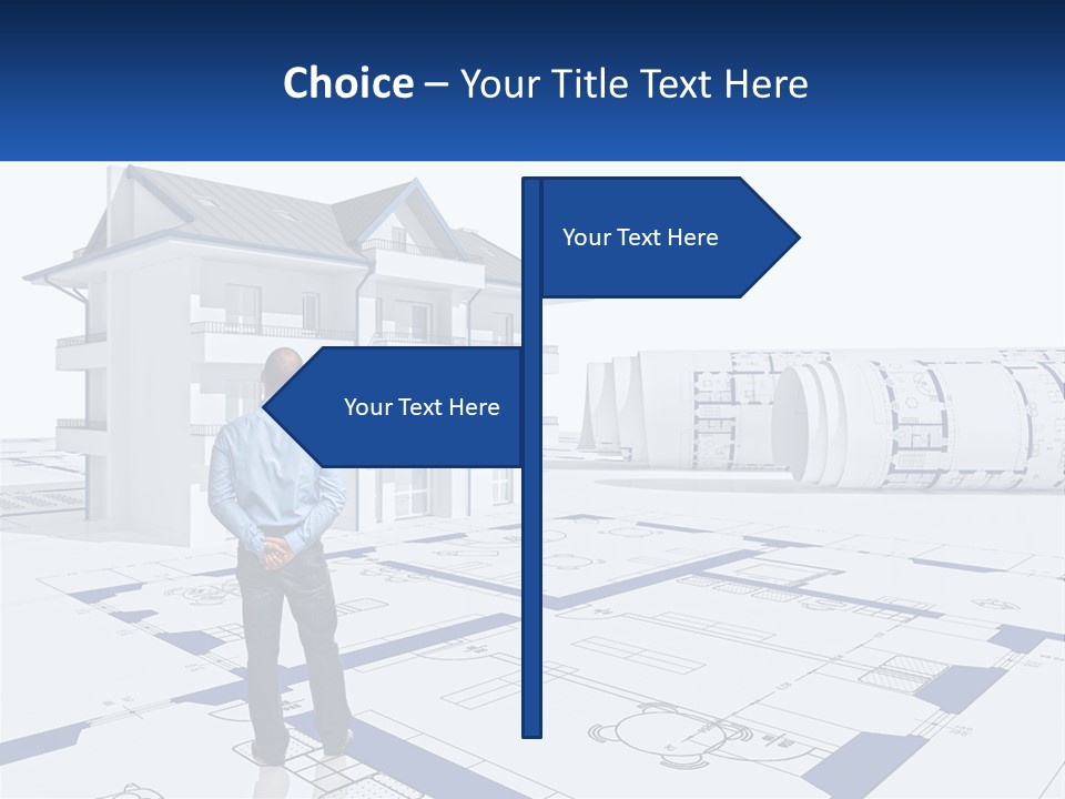 White Man Panel PowerPoint Template