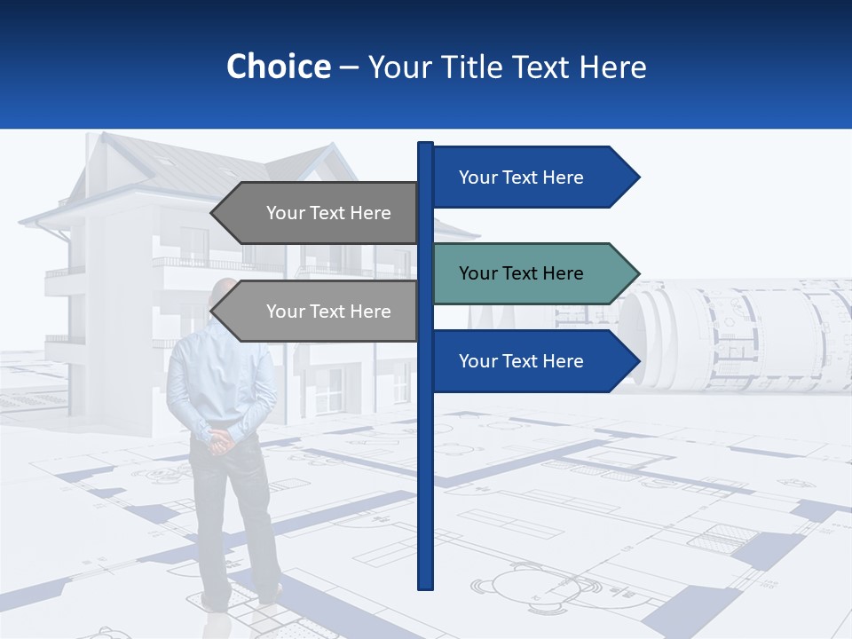 White Man Panel PowerPoint Template