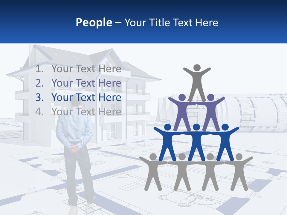 White Man Panel PowerPoint Template