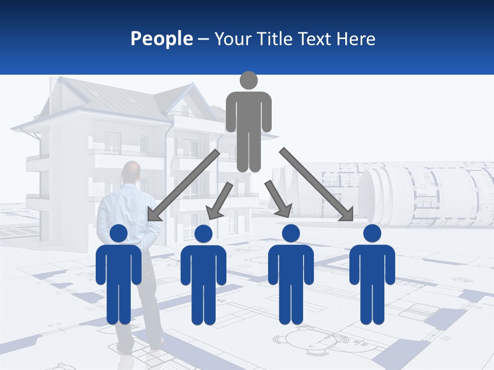 White Man Panel PowerPoint Template