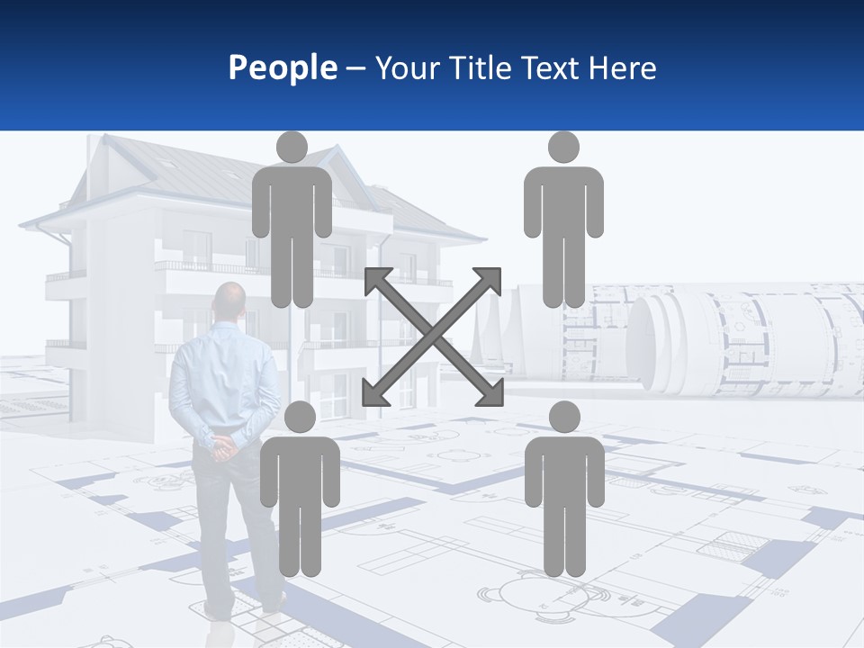 White Man Panel PowerPoint Template