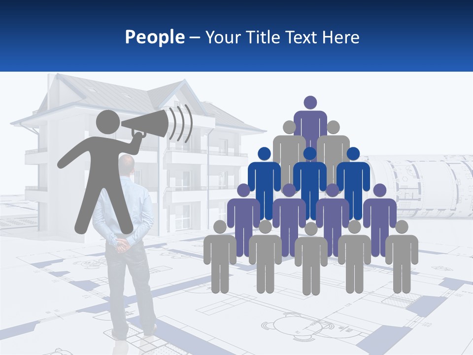 White Man Panel PowerPoint Template