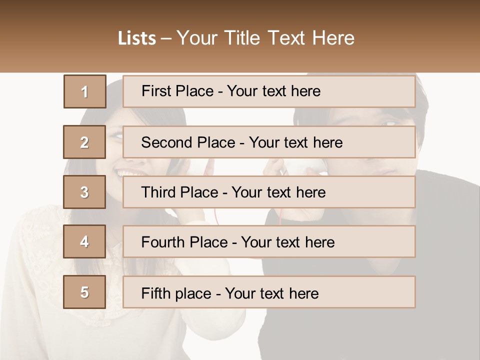 Listen Together Married PowerPoint Template