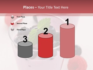 Glass Sweet Fruit Yogurt PowerPoint Template