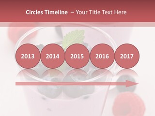 Glass Sweet Fruit Yogurt PowerPoint Template