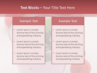 Glass Sweet Fruit Yogurt PowerPoint Template
