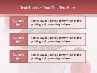 Glass Sweet Fruit Yogurt PowerPoint Template