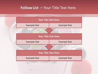 Glass Sweet Fruit Yogurt PowerPoint Template