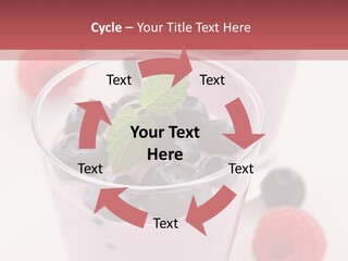 Glass Sweet Fruit Yogurt PowerPoint Template