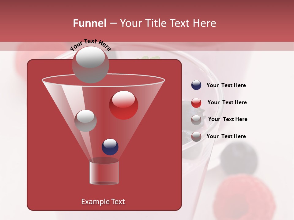 Glass Sweet Fruit Yogurt PowerPoint Template