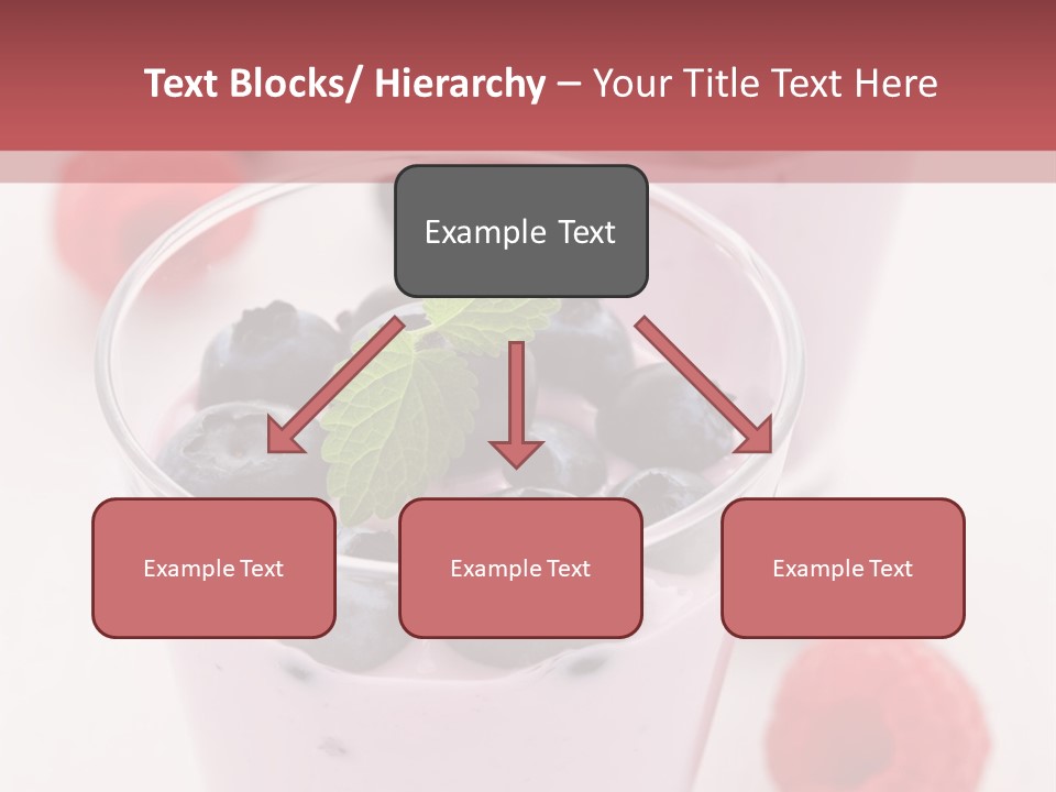 Glass Sweet Fruit Yogurt PowerPoint Template