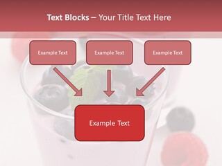 Glass Sweet Fruit Yogurt PowerPoint Template