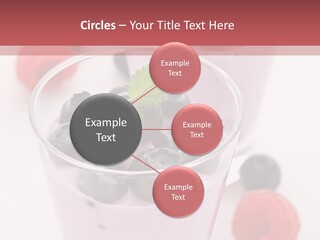 Glass Sweet Fruit Yogurt PowerPoint Template