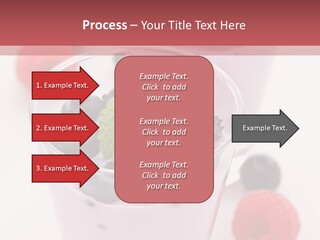 Glass Sweet Fruit Yogurt PowerPoint Template