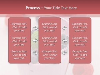 Glass Sweet Fruit Yogurt PowerPoint Template
