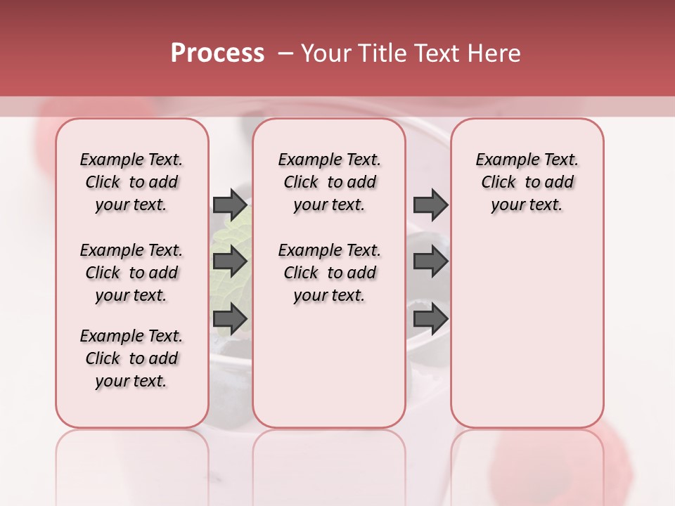 Glass Sweet Fruit Yogurt PowerPoint Template