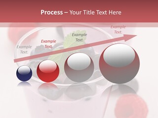 Glass Sweet Fruit Yogurt PowerPoint Template