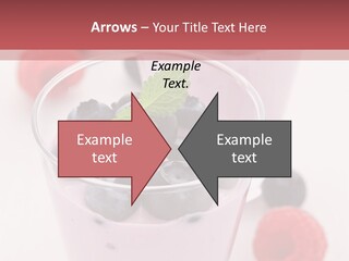 Glass Sweet Fruit Yogurt PowerPoint Template