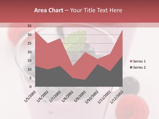 Glass Sweet Fruit Yogurt PowerPoint Template