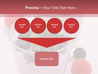 Glass Sweet Fruit Yogurt PowerPoint Template