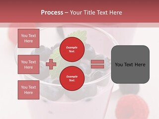 Glass Sweet Fruit Yogurt PowerPoint Template