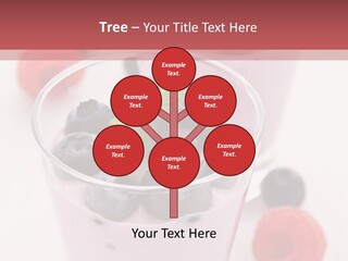 Glass Sweet Fruit Yogurt PowerPoint Template